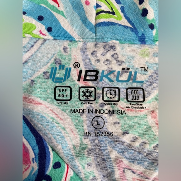 NWT IBKUL Blue & Multi-color Golf Dress - Picture 4 of 10